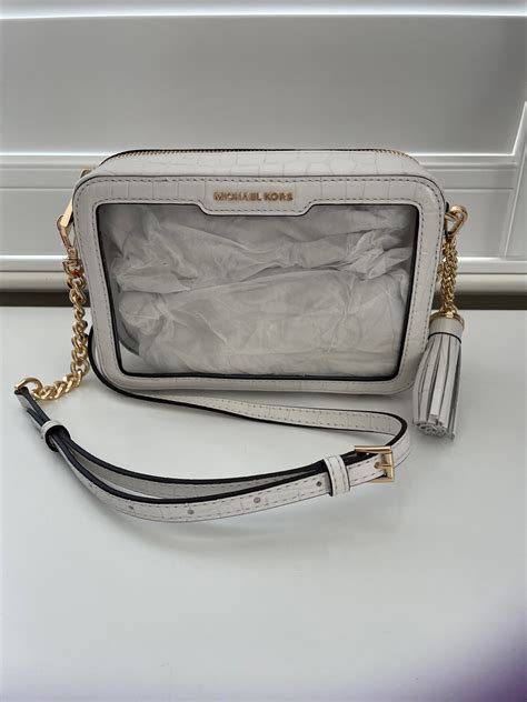 michael kors mens side bag|Michael Kors clear crossbody bag.